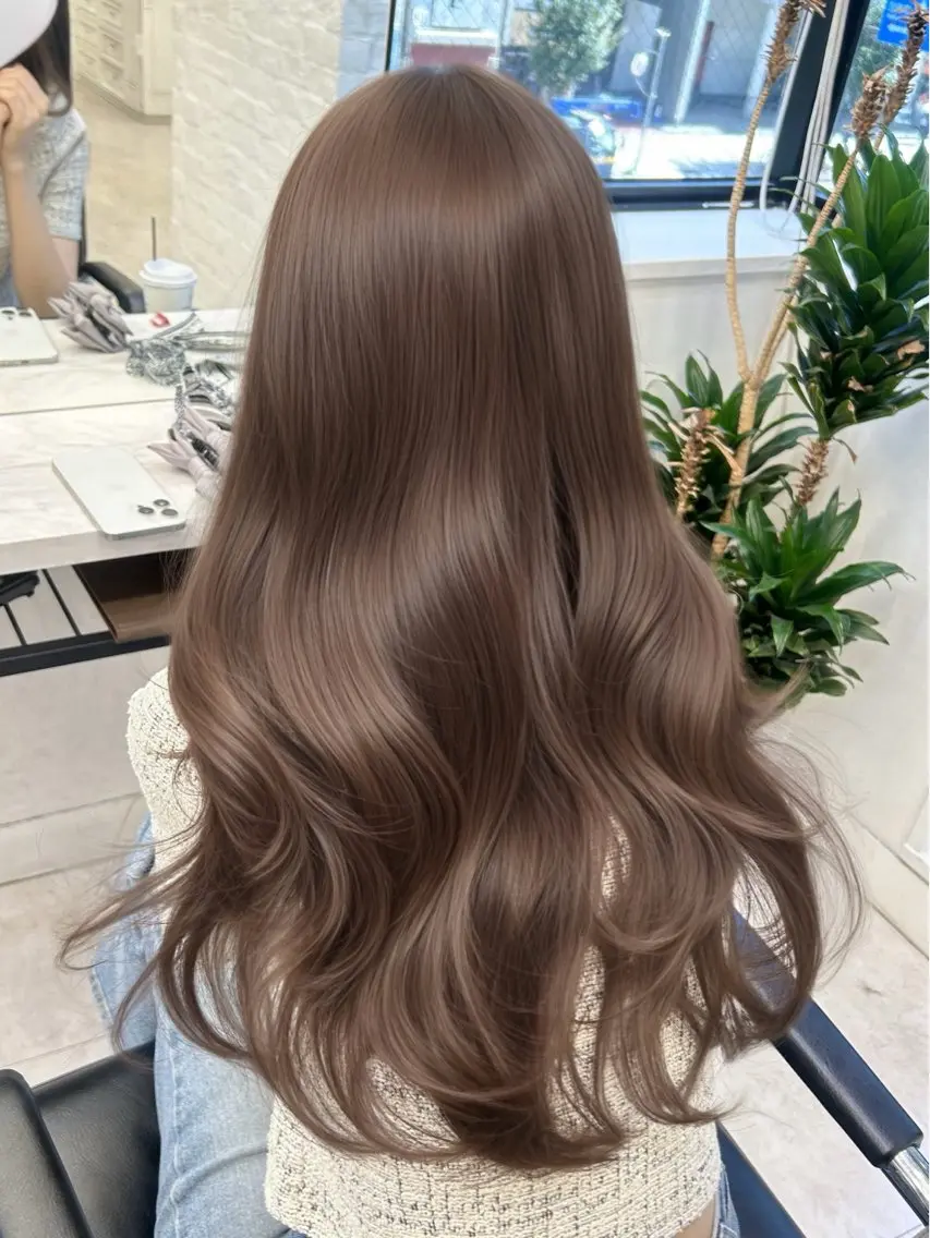 ロング カラー カット ヘアカラー トリートメント 透明感カラー 古山 結季🌙🖤のヘアスタイル