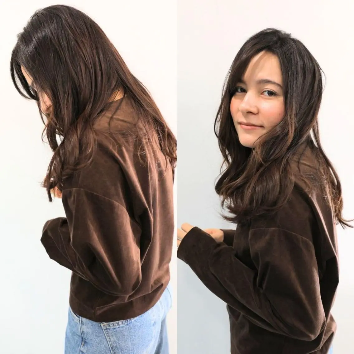 ロング カラー パーマ ブラウンカラー 透明感カラー ダークブラウン グラデーションカラー ハイライトカラー カット ヘアカラー ❇️安達 優心❇️ レイヤー/艶髪特化のヘアスタイル