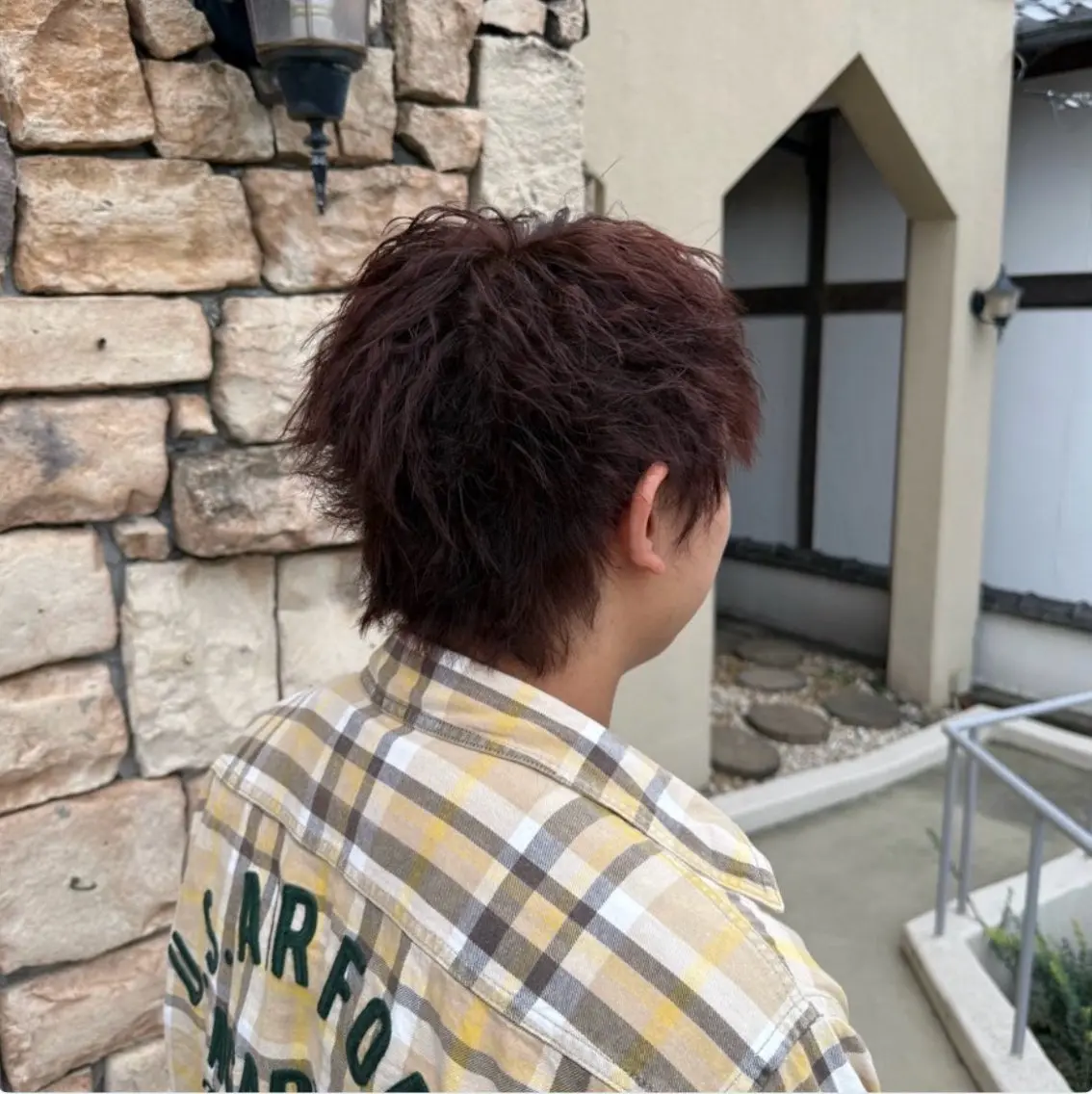 カラー メンズ ブラウンカラー 清水 花菜のヘアスタイル