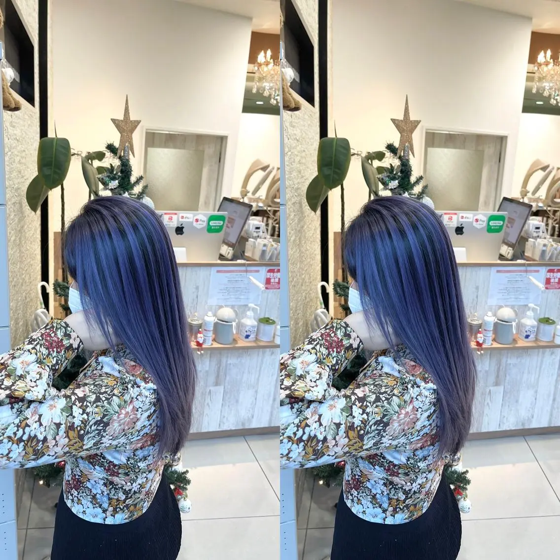 ロング カット ヘアカラー Y Uのヘアスタイル