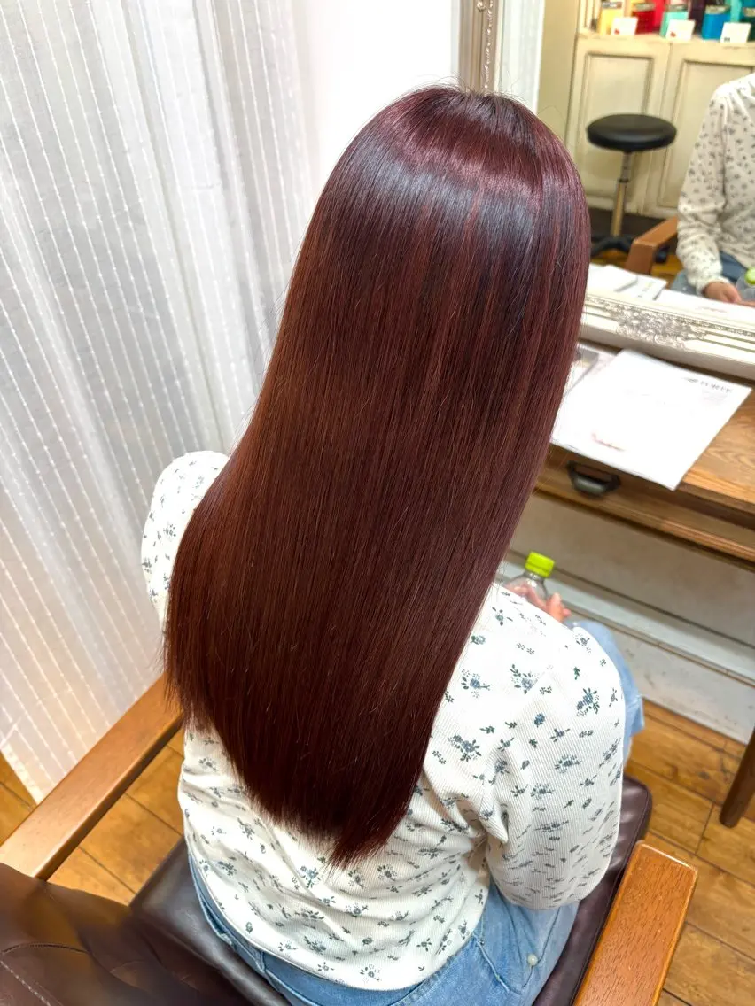 ロング ヘアカラー 髪質改善カラー✨ るな🕊🫧のヘアスタイル