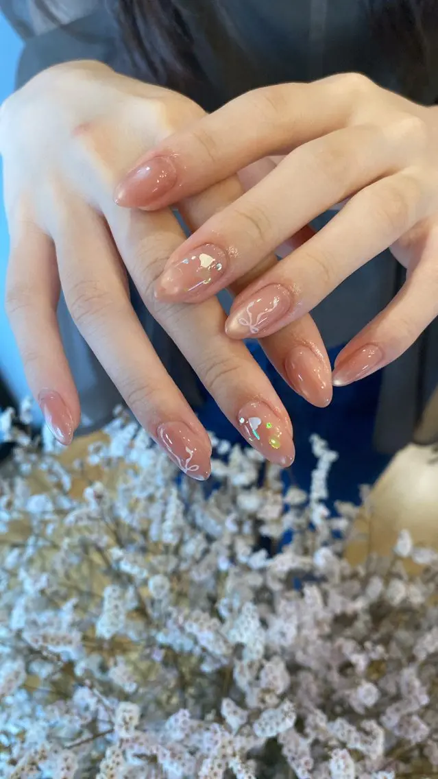 ネイル ハンドネイル crystal ⭐︎ colorのネイルデザイン