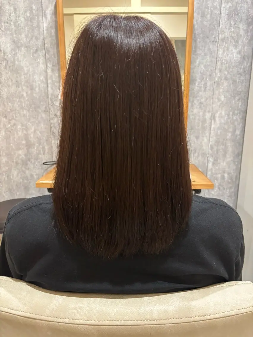 ミディアム カラー ブラウンカラー カット ヘアカラー きづな 🌷のヘアスタイル