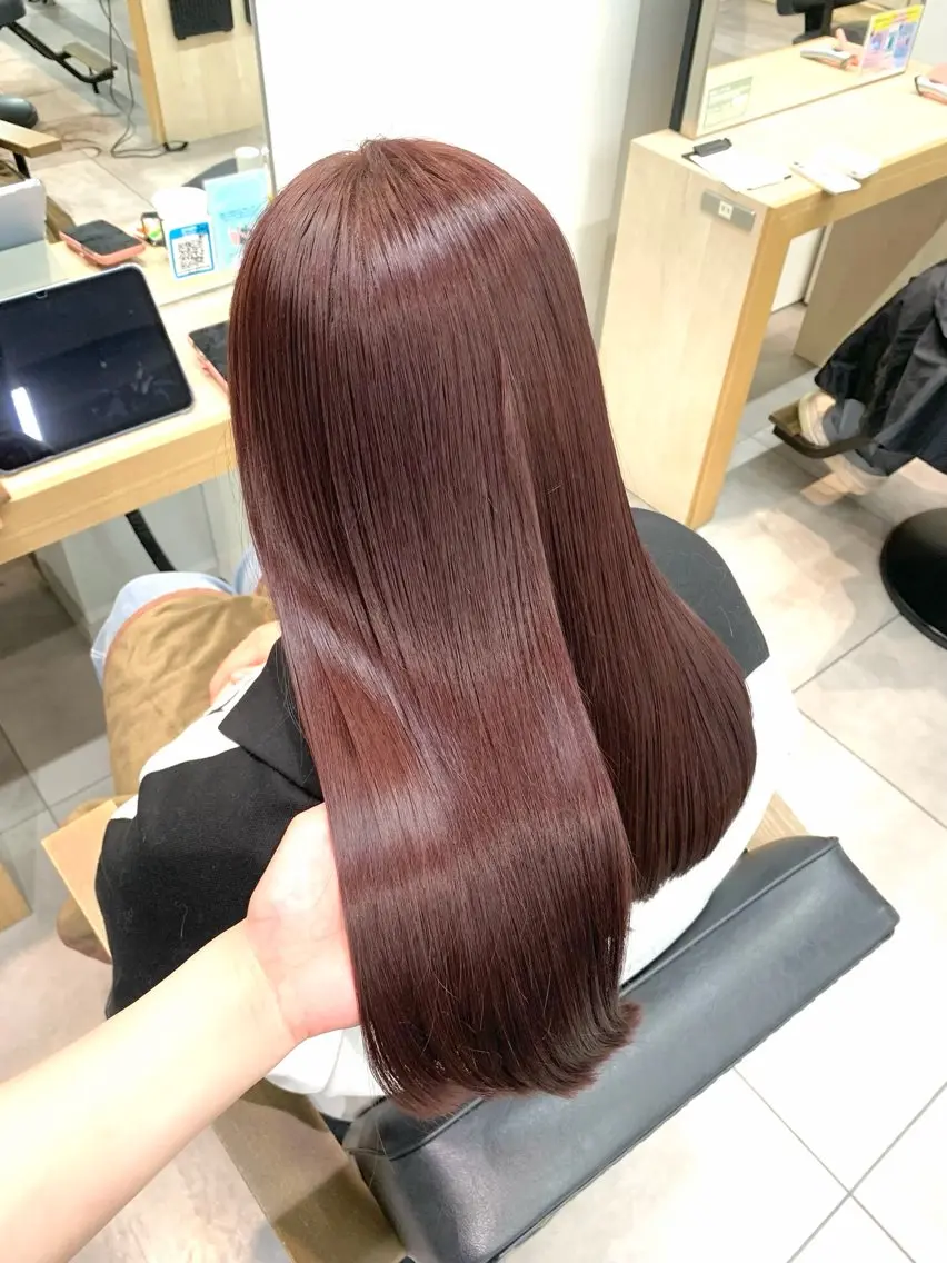 ロング 酸性ストレート 縮毛矯正 🕊髪質改善 ストレート🕊まいのヘアスタイル