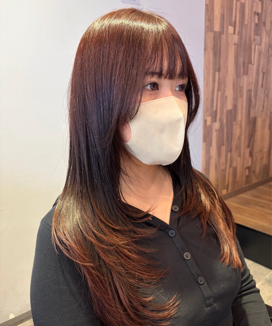 ロング カット カットモデル RURUのヘアスタイル