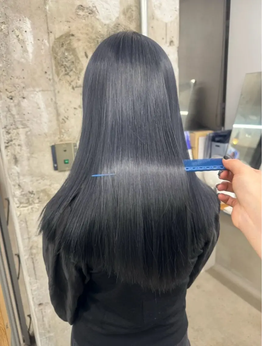 【縮毛矯正のみしたい方🙋🏻♀️】🌟髪質改善ストレート(縮毛矯正)🌟 手で乾かしただけでなれる圧倒的艶髪💫💫の写真