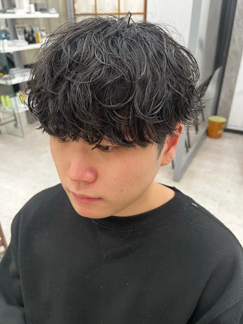 パーマ メンズ カット パーマ 🍐シャドウパーマ メンズ特化/守岡🍐のヘアスタイル