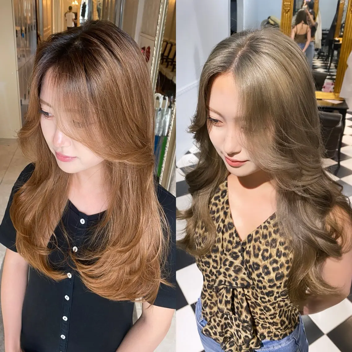 ロング カラー レイヤーカット 大阪ハイトーン /MYUUのヘアスタイル