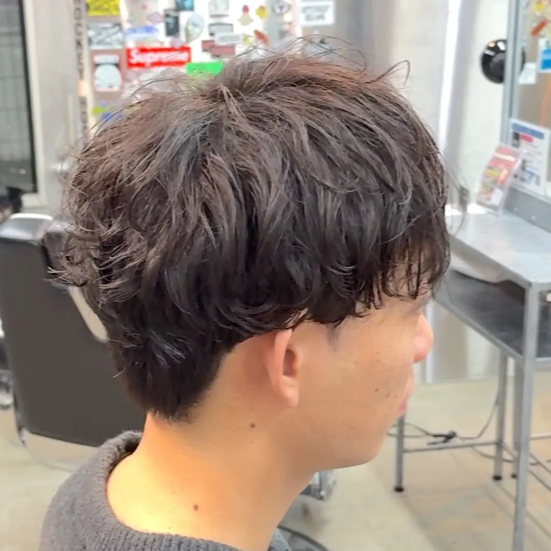 ショート パーマ ヘアアレンジ メンズ MENIN メンズ サロン 望月 涼太のヘアスタイル