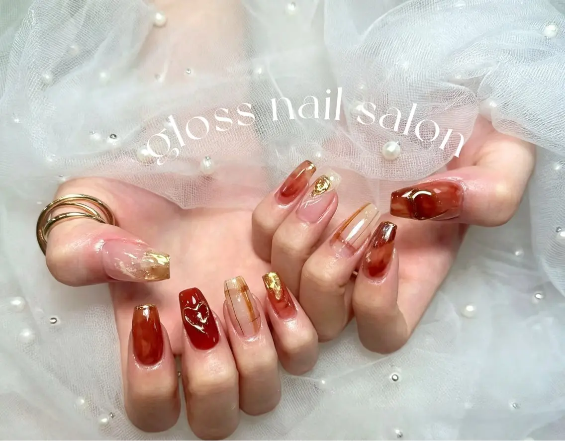 ネイル ハンドネイル ゆり🌷 gloss nailのネイルデザイン