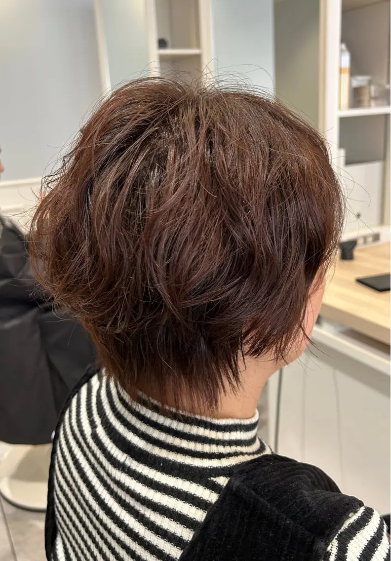 ショート パーマ ショートヘア メンズカット/パーマ 深浦　庄晴のヘアスタイル