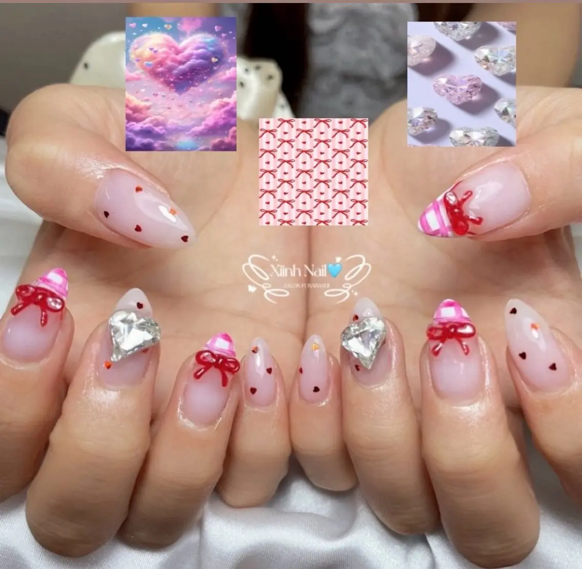 ネイル チークネイル 長さ出し フットネイル ジェルネイル 卒業式 𝓐𝓷𝓻𝓲 XiinhNailのネイルデザイン