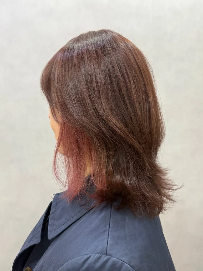 ミディアム カラー ヘアカラー 透明感カラー/パーマ 🌀アオノのヘアスタイル