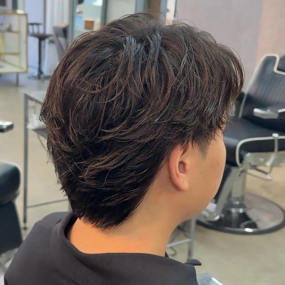ショート パーマ ヘアアレンジ メンズ MENIN メンズ サロン 望月 涼太のヘアスタイル