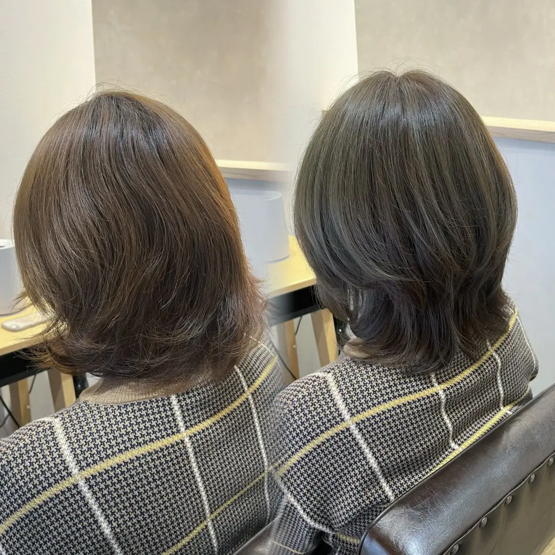 カラー ベージュカラー オリーブベージュ ☁️艶カラー☁️田邉 栞璃のヘアスタイル