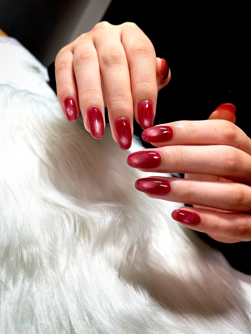 ネイル ボルドー ハンドネイル R@nail🫧町田 🫧らんのネイルデザイン