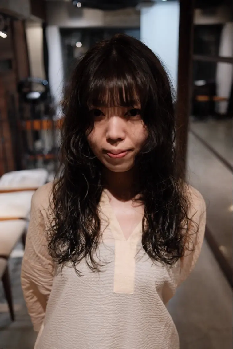 ロング カラー パーマ ブリーチ ボブ ウルフカット デジタルパーマ スパイラルパーマ カット ヘアカラー パーマ 【お洒落パーマ】 Elme　肥塚康汰郎のヘアスタイル