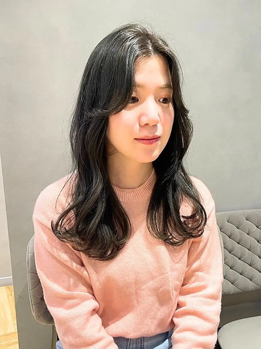 ロング 顔周りカット レイヤーカット カット 樋口 美咲のヘアスタイル