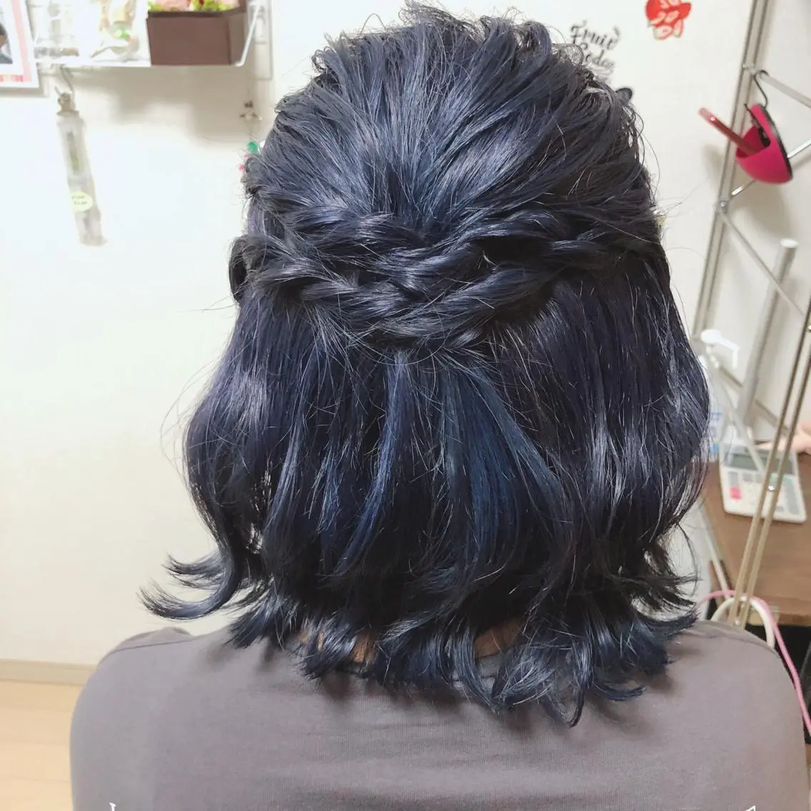 ヘアアレンジ ハーフアップ イーチブライト EachBrightのヘアスタイル