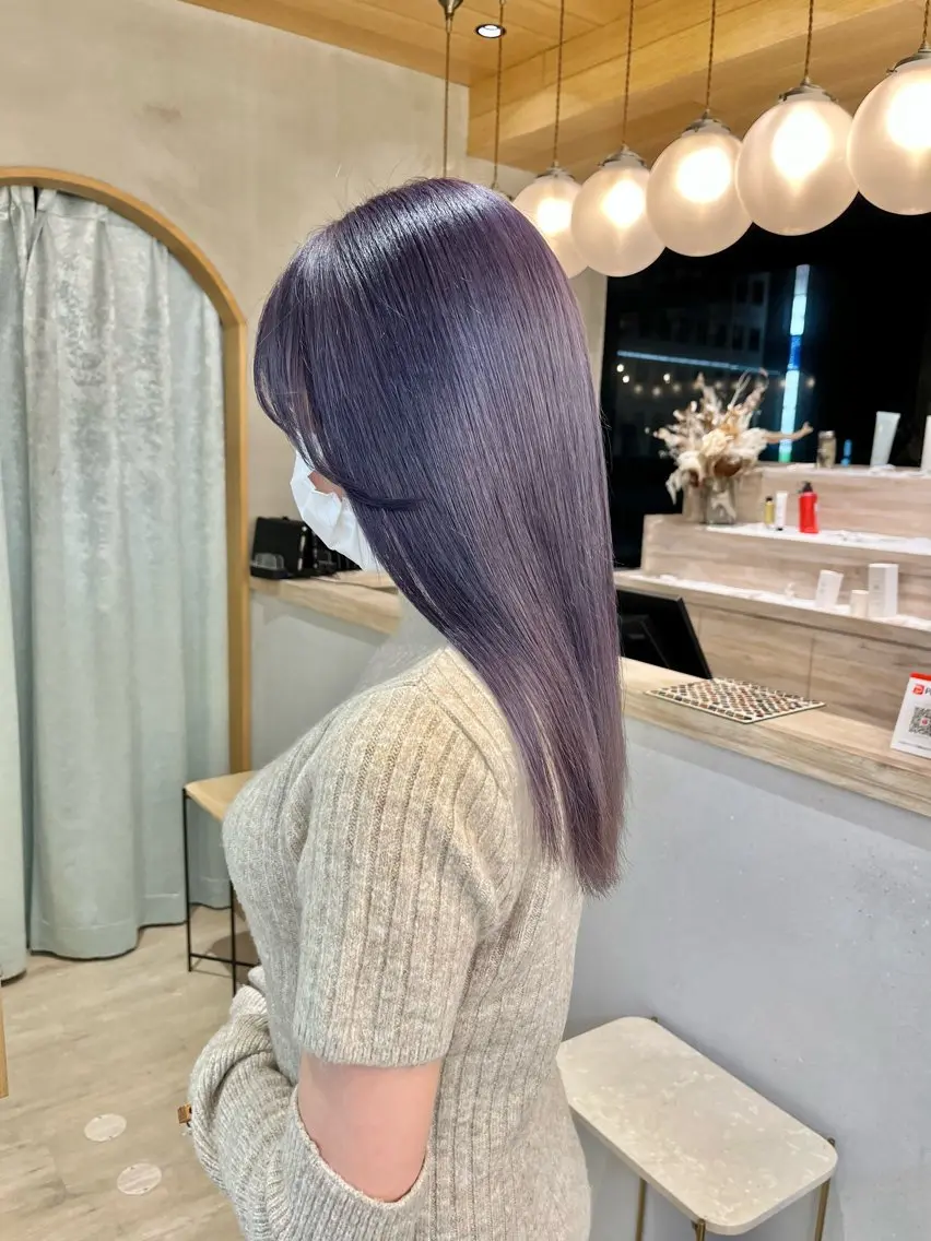ロング カット ヘアカラー トリートメント 🩵縮毛矯正/ブリー チ/髪質改善/いつかのヘアスタイル