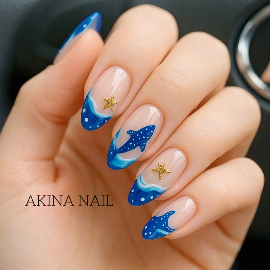 セミロング ハンドネイル Akina Nail 亀戸のネイルデザイン
