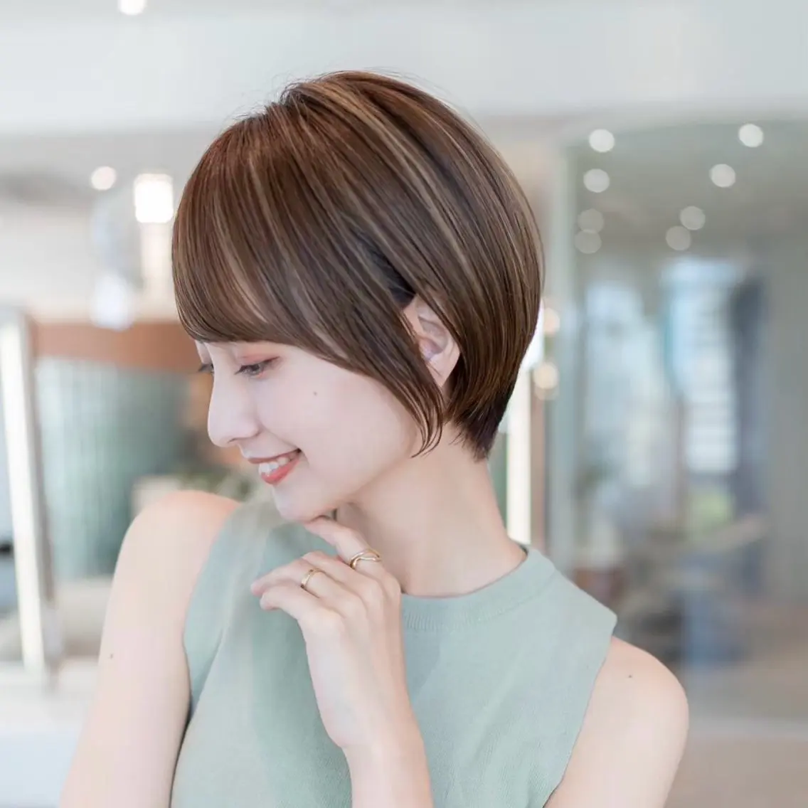 ショート カラー カット ヘアカラー トリートメント 【渋谷】ボブ・ レイヤーボブ特化✂︎のヘアスタイル