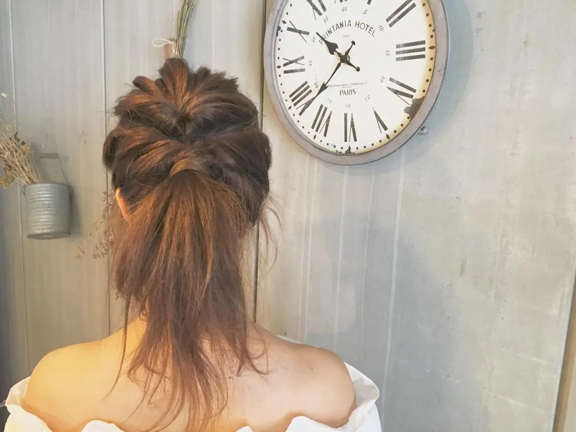 ロング ヘアアレンジ 簡単アレンジ 半個室女性salon 🩰Natsumiのヘアスタイル