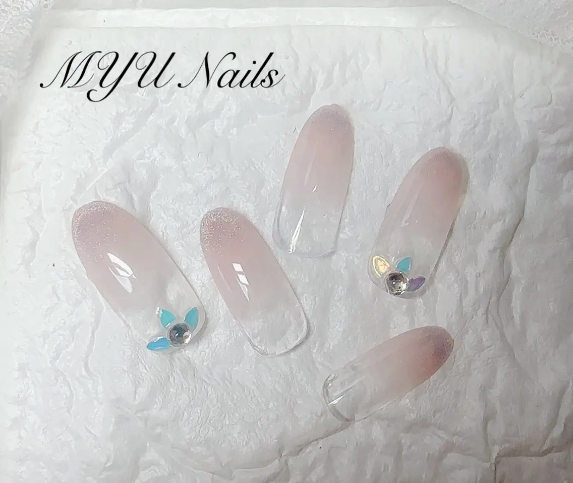 ネイル ジェルネイル グラデーション パラジェル ニュアンスネイル🌈 MYU Nailsのネイルデザイン