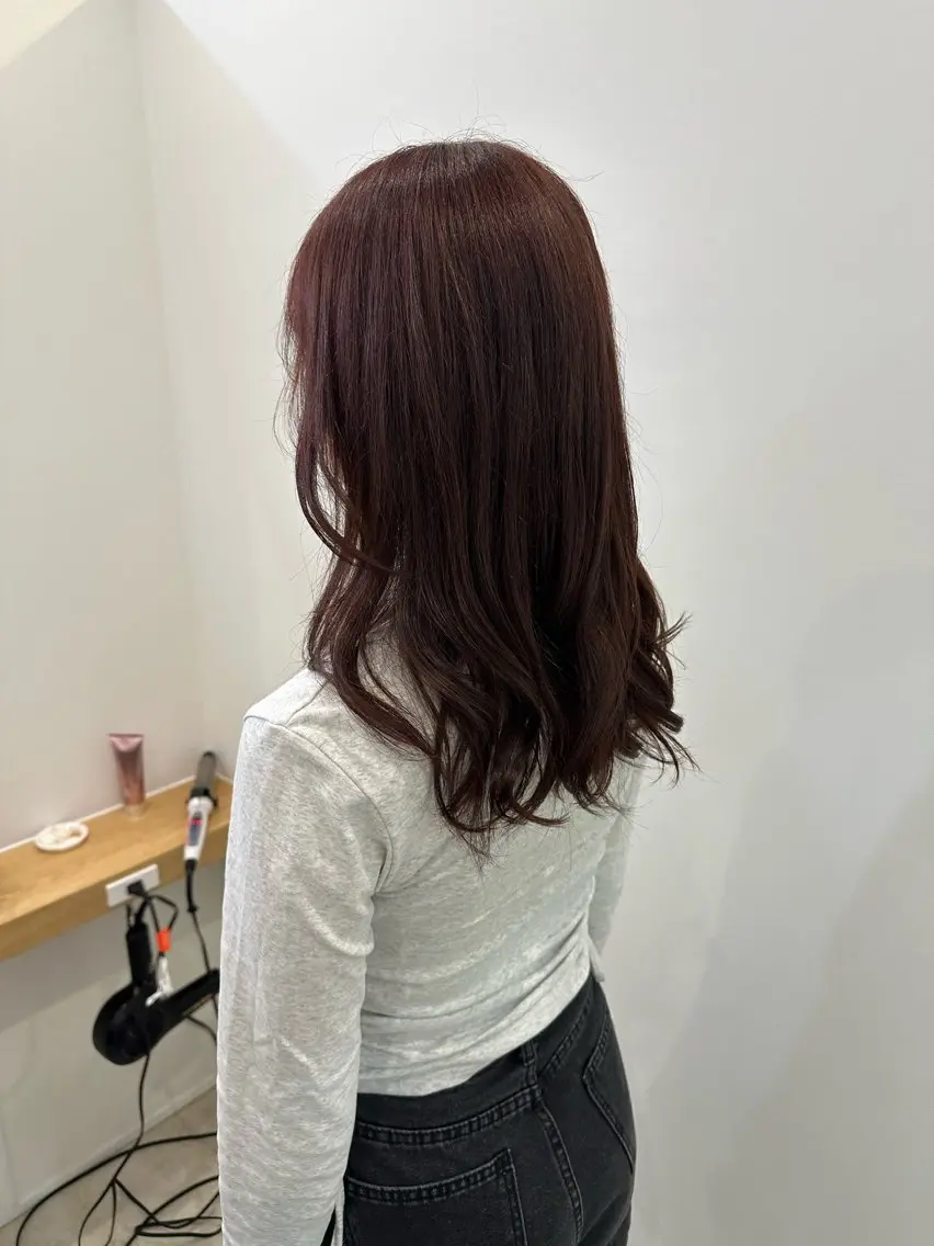 セミロング カラー カット ヘアカラー トリートメント レイヤー/ナチュラル 💐nao.のヘアスタイル