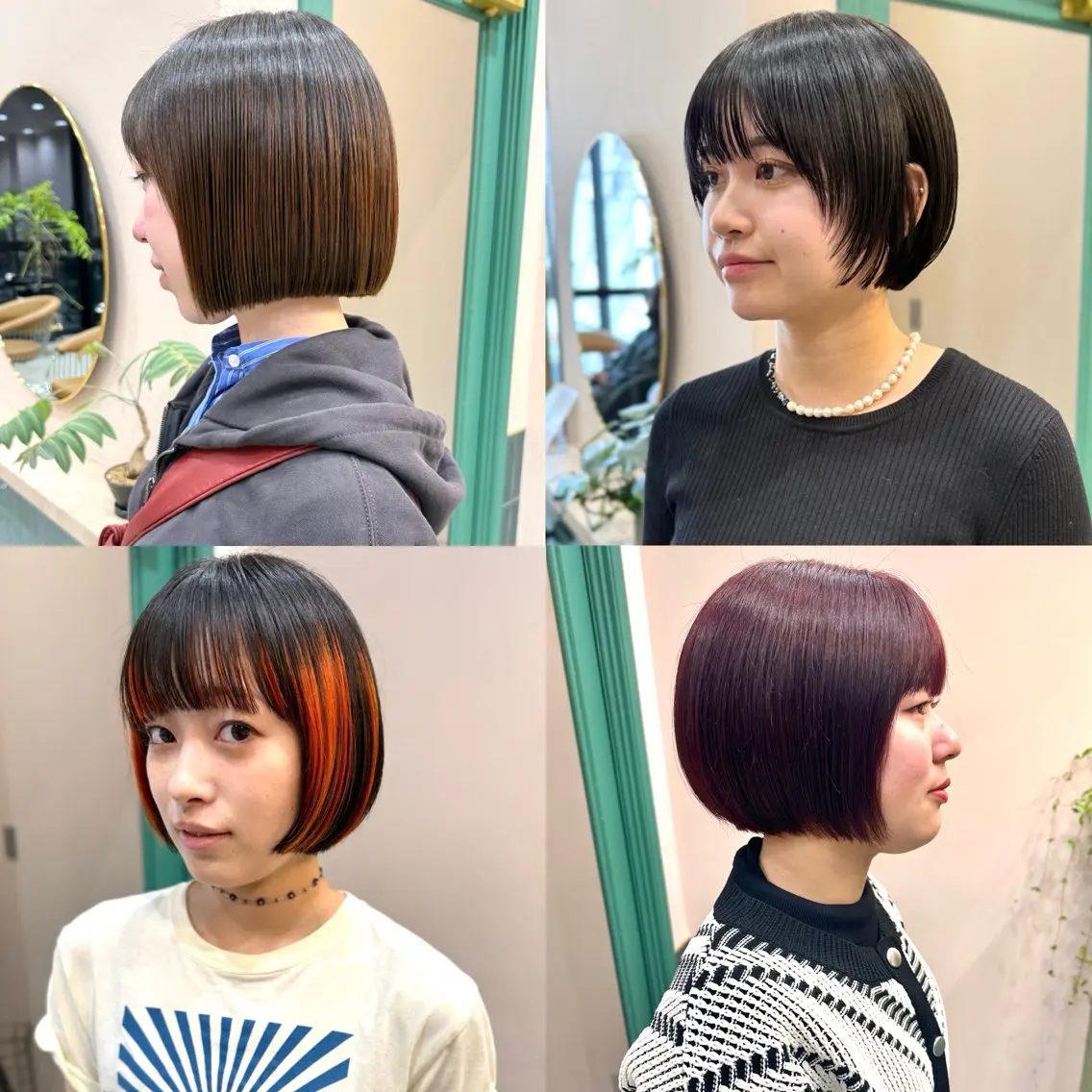 ショート カラー ボブ カット 艶ブリーチカラー✨ ボブレイヤーSakiのヘアスタイル