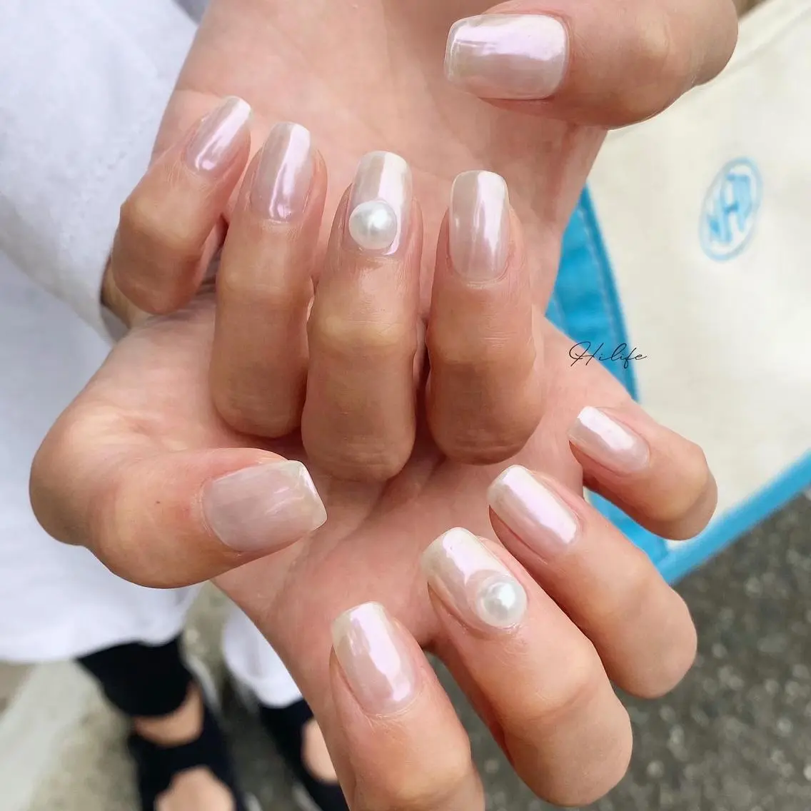 ネイル ミラーネイル シンプルネイル ネイルチップ ハンドネイル Nail Adore.のネイルデザイン