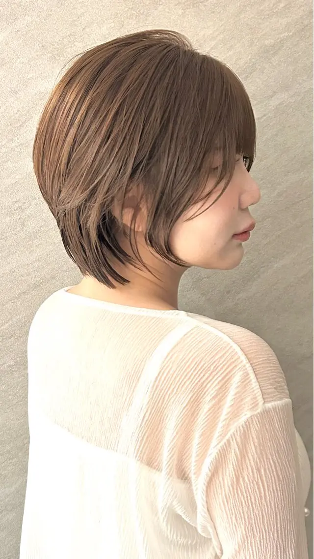 ショート カット ヘアカラー トリートメント 安藤 明日翔のヘアスタイル