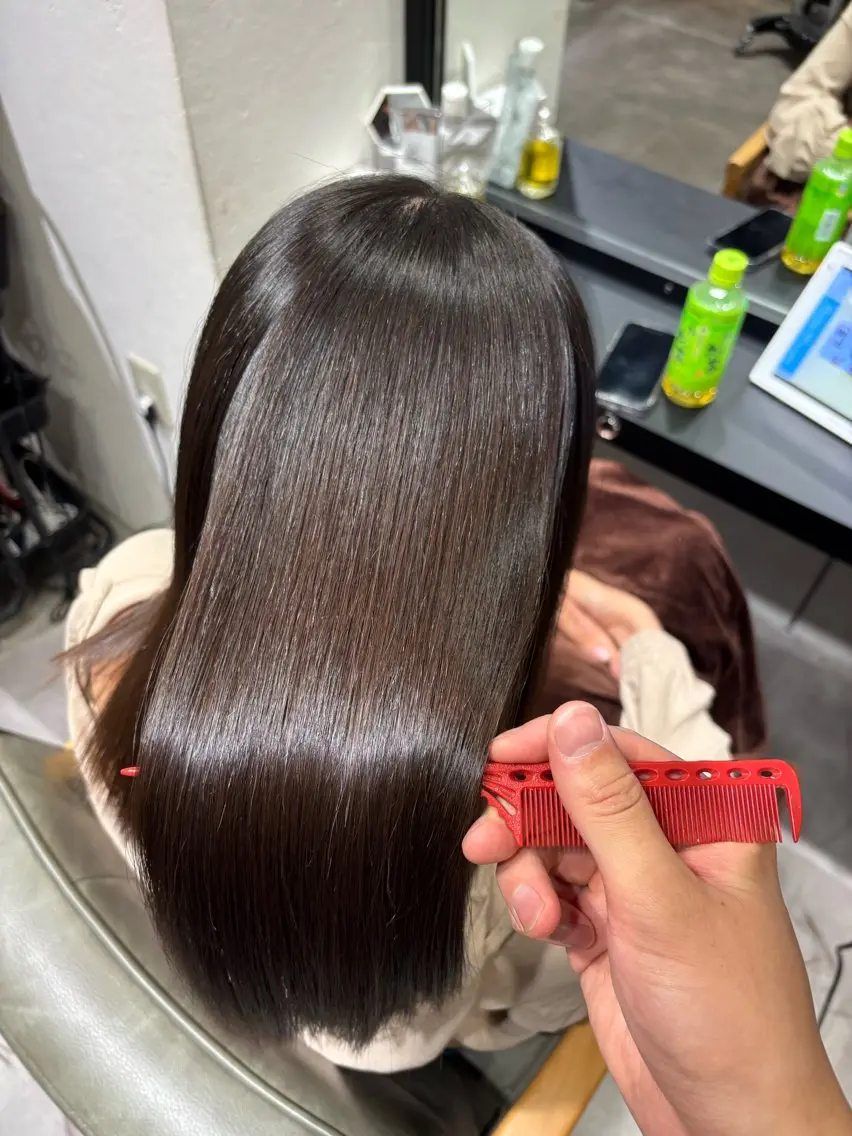 セミロング 縮毛矯正 縮毛矯正 ✨似合わせボブ✨ 縮毛矯正のヘアスタイル