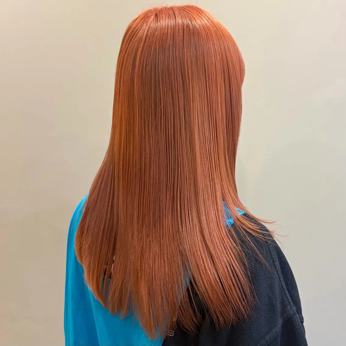 ロング カラー ブリーチ オレンジ ヘアカラー 透明感カラー 🌱多田 望花のヘアスタイル
