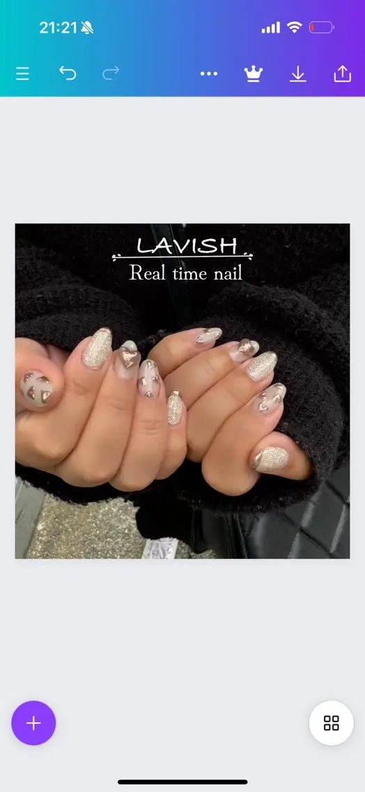 ネイル LAVISH 大和店 emi・:*+のネイルデザイン