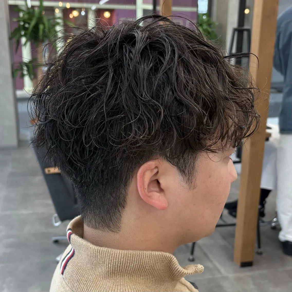 ショート パーマ メンズ カット パーマ いちか🤍 COQU千葉のヘアスタイル