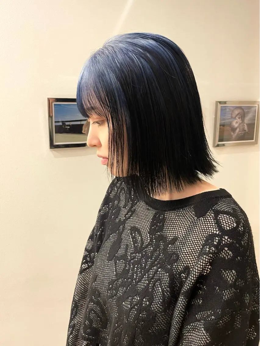 ミディアム カラー ハッシュカット/ハイ トーン/HIROKIのヘアスタイル