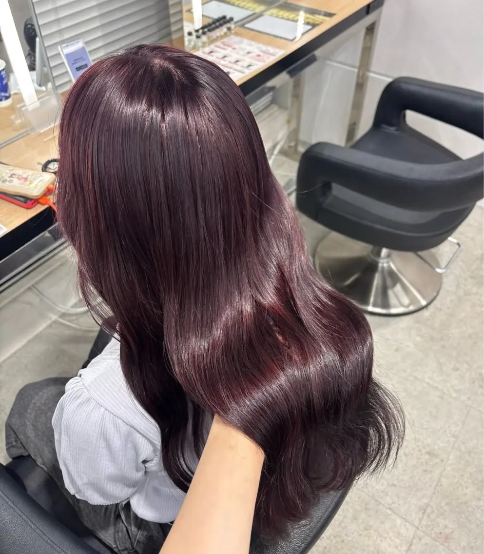 ロング ヘアカラー miku/ラベンダー 透明感カラー🪻❤︎のヘアスタイル