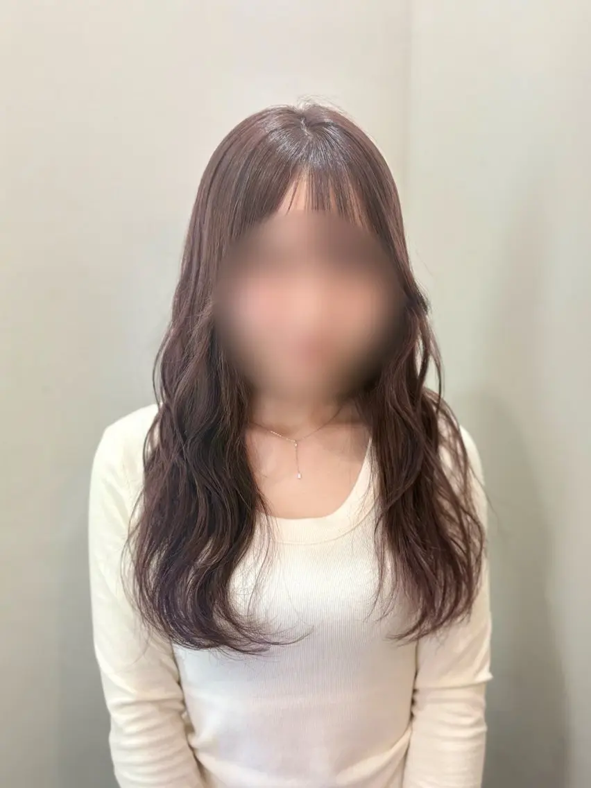 ロング ヘアカラー トリートメント 🎀透明感カラー 🎀ナズナのヘアスタイル