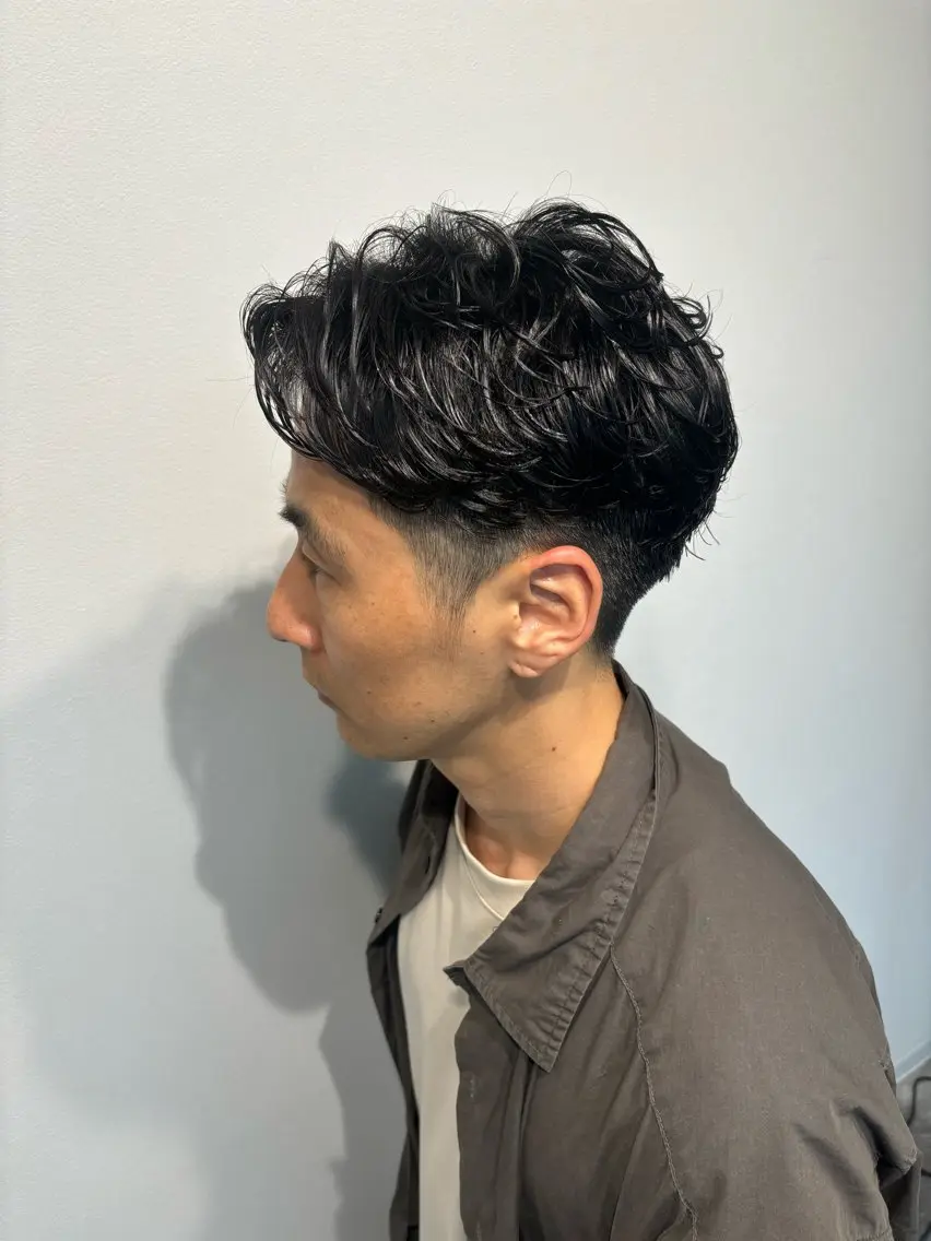 ショート パーマ メンズ メンズパーマ 穐田 航のヘアスタイル
