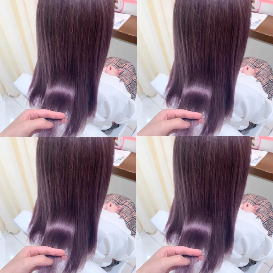 セミロング カラー ウルフカット ハッシュカット/七海のヘアスタイル