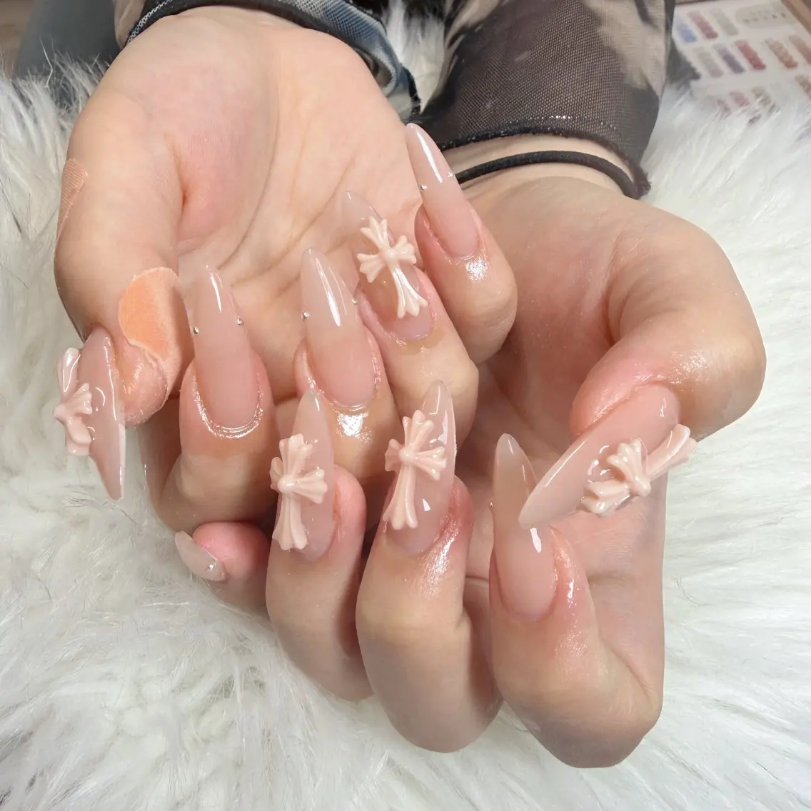 ネイル ハンドネイル 🎀nana🫧 ワンホンネイル🎀のネイルデザイン