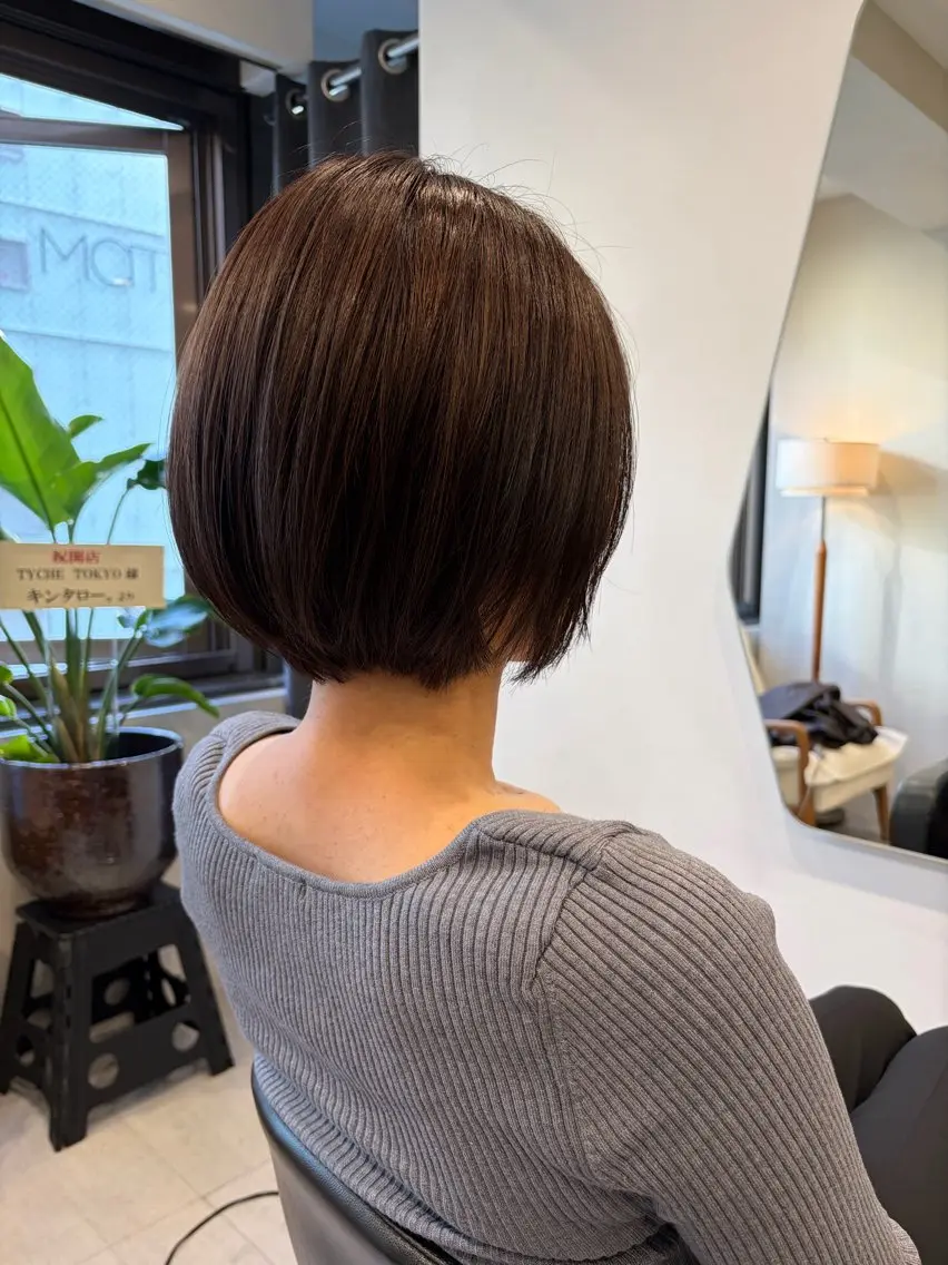 ショート 髪質改善 カット ヘアカラー トリートメント 銀座/髪質改善/ 艶感カラー/岸田佳祐のヘアスタイル