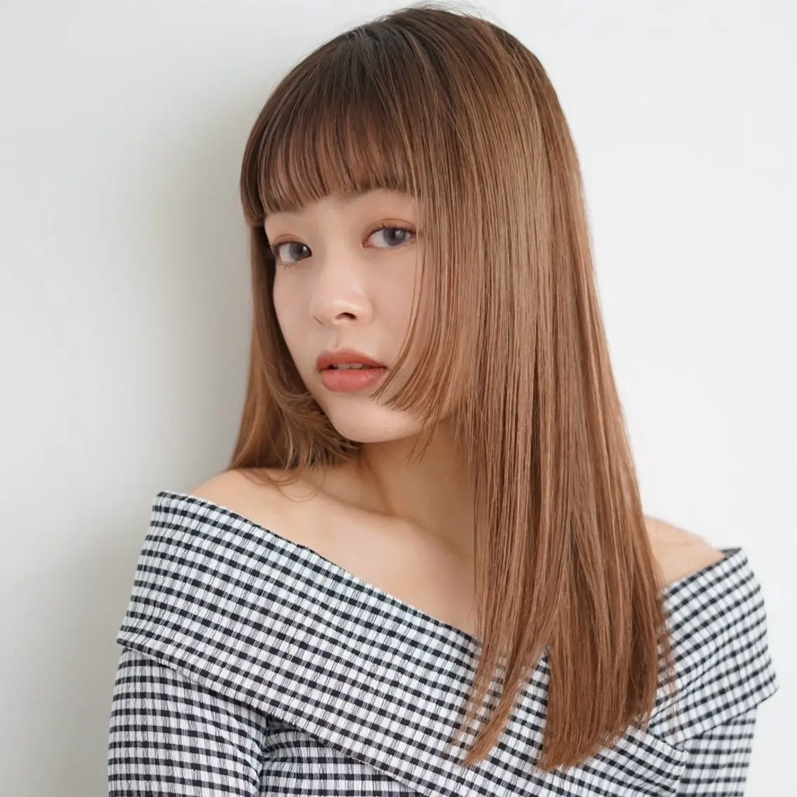 セミロング カラー パーマ セミロングパーマ 酸性ストレート ストレートパーマ 髪質改善ストレート✨ パーマヘア✨YUKIのヘアスタイル