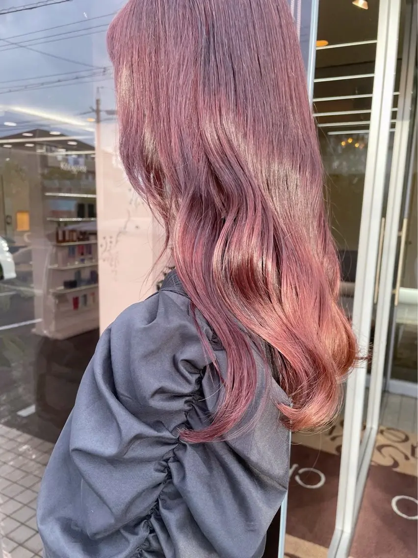 ロング カラー ヘアカラー トリートメント 三浦 悠のヘアスタイル