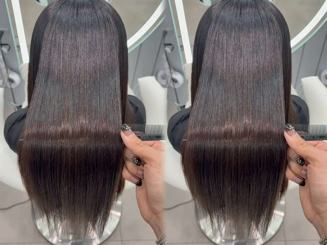 ロング カラー ヘアアレンジ 縮毛矯正 カット ヘアカラー 縮毛矯正 トリートメント ヘアセット 大宮縮毛矯正🩵 レイヤー 佐藤和のヘアスタイル
