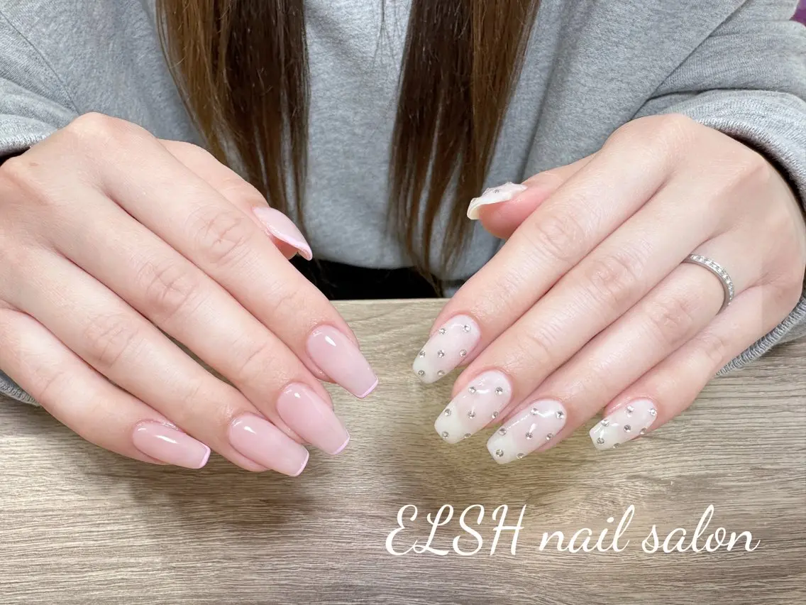 ロング ハンドネイル ELSH nail salonのネイルデザイン