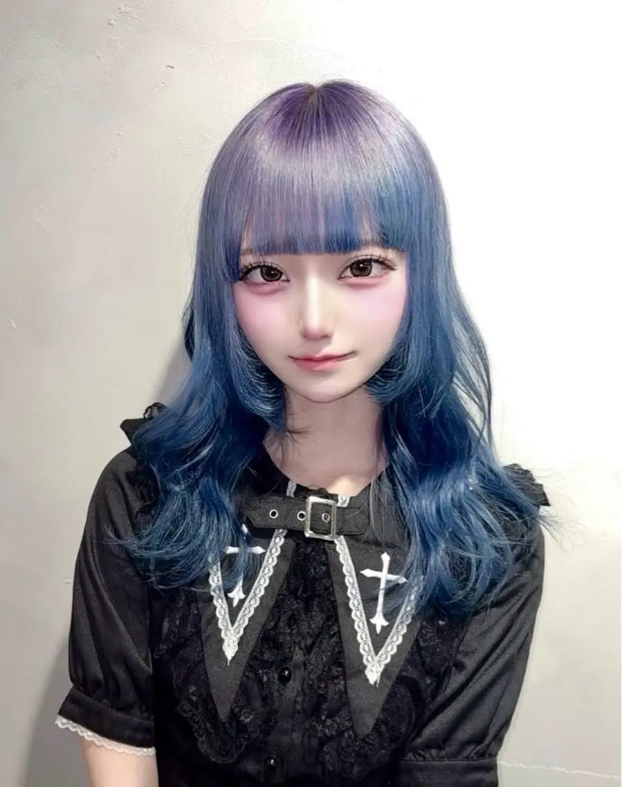 セミロング 城川 ノアのヘアスタイル
