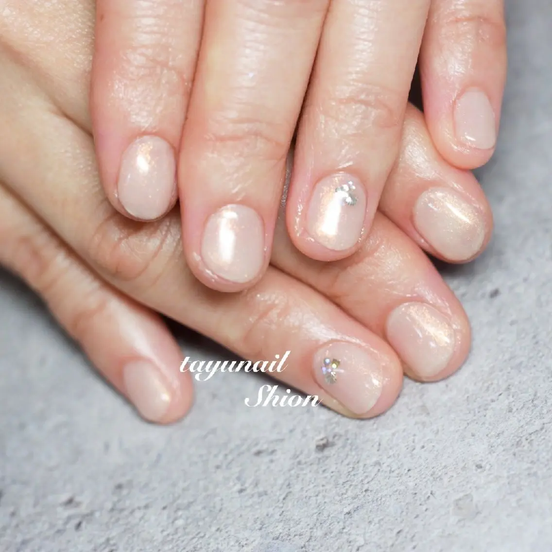 ネイル アートネイル ブルー ジェルネイル パラジェル 夏ネイル ネイルサロン 【たゆnail】のネイルデザイン