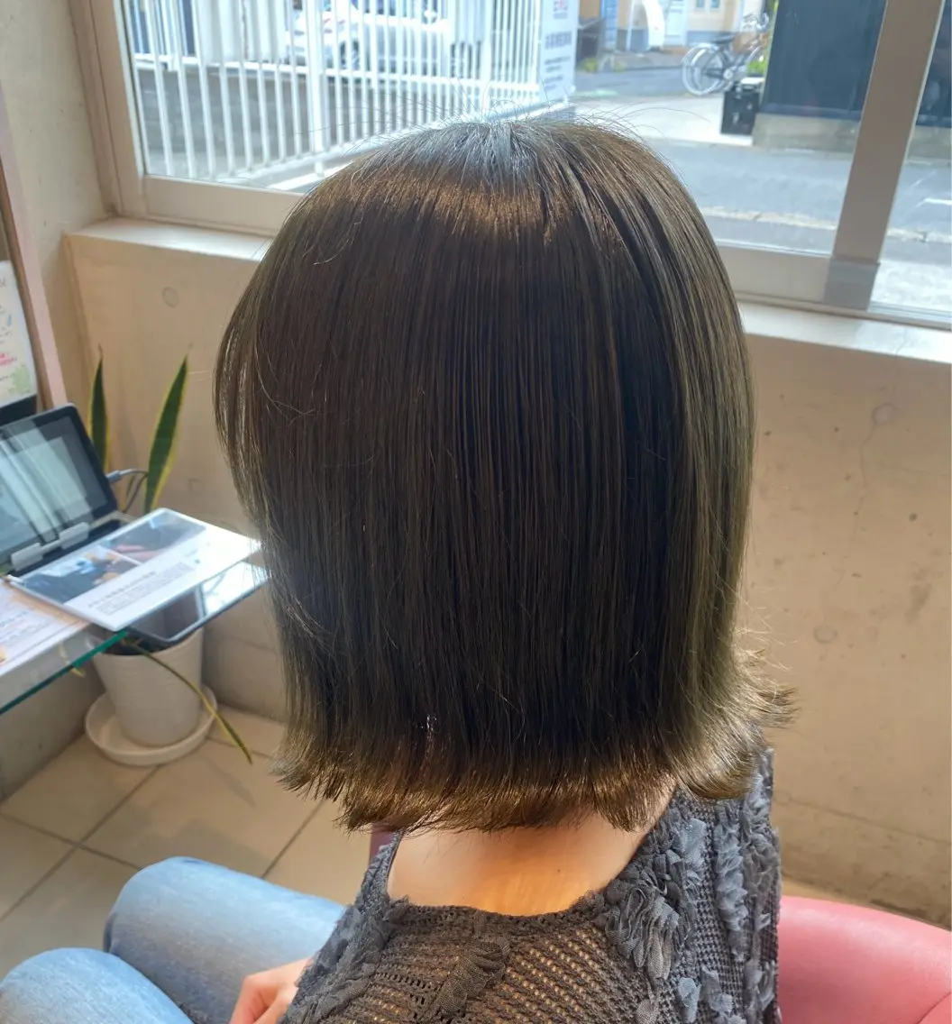 ミディアム カット ヘアカラー ヘッドスパ 褒められブリーチ💗 透明感カラー/Saeのヘアスタイル